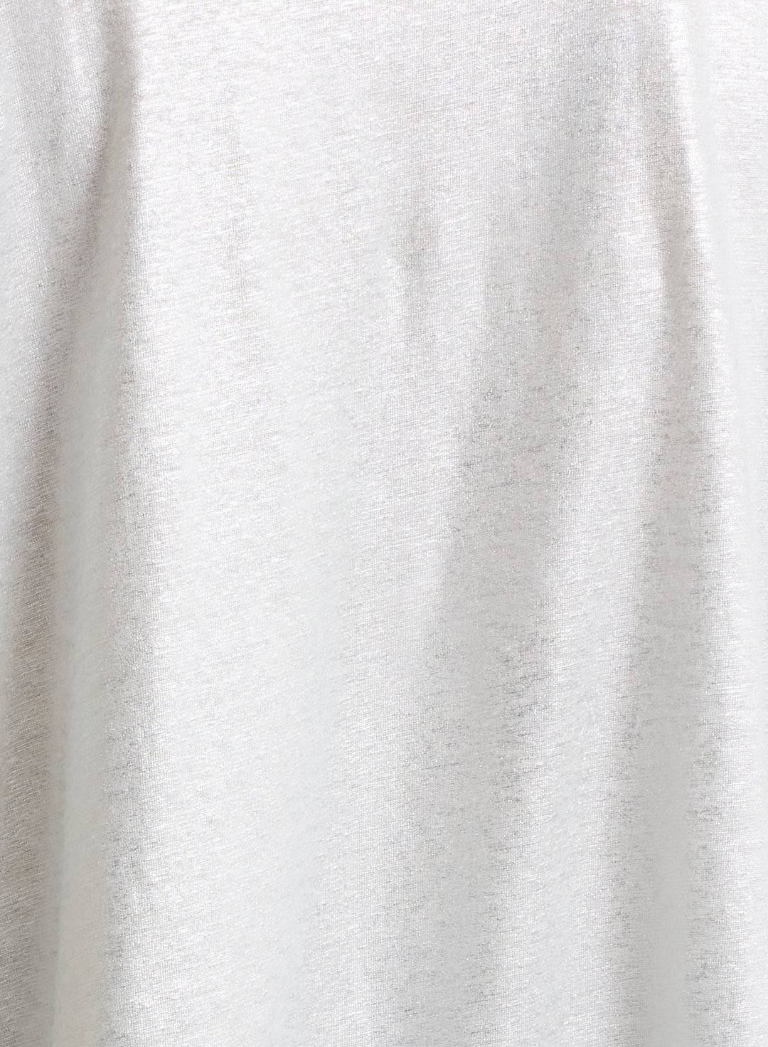 V-neck Short Sleeved Linen/Elastane T-Shirt - Silver