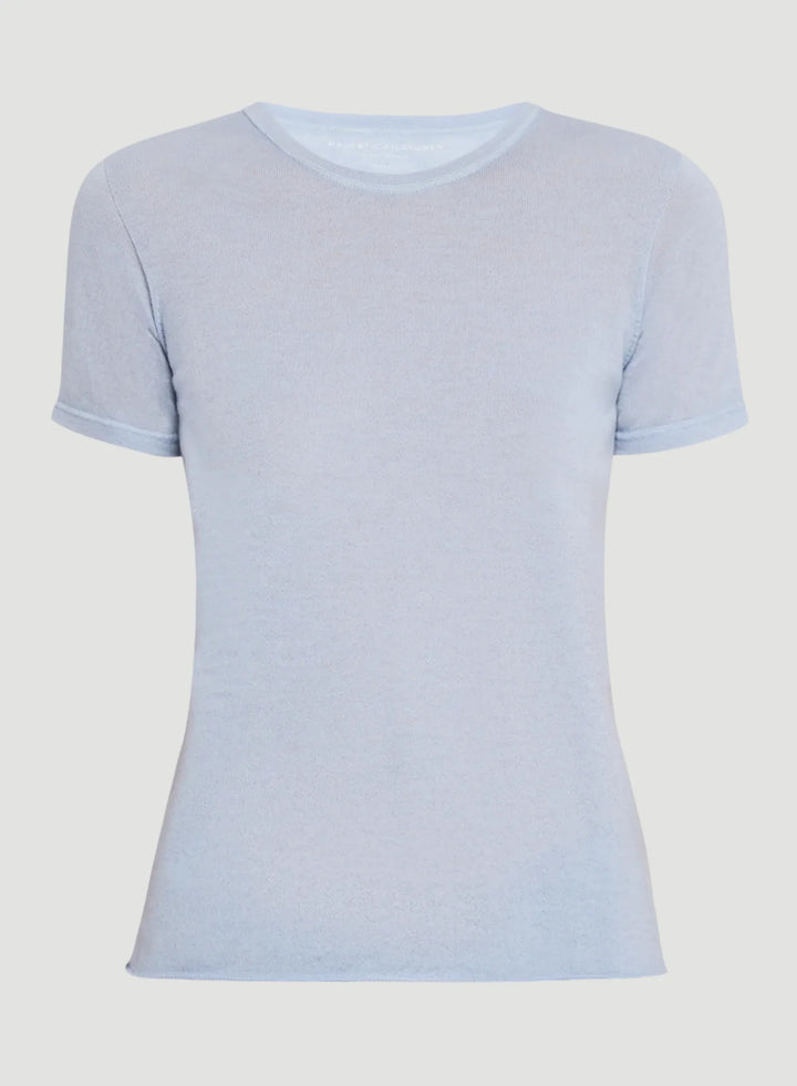 100% Machine Washable Cashmere Short Sleeve Crewneck T-Shirt - CREW S/S - Majestic Filatures North America