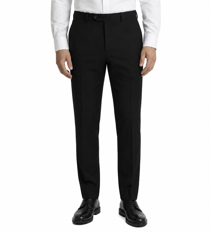 Super 140s Wool Suit - Black