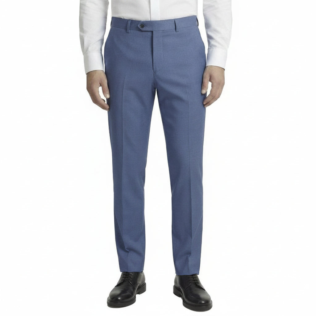 Mantoni M40901-9 sky blue wool suit detail