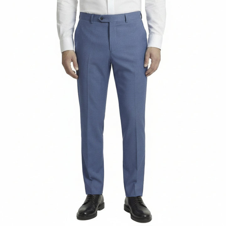 Mantoni M40901-9 sky blue wool suit detail