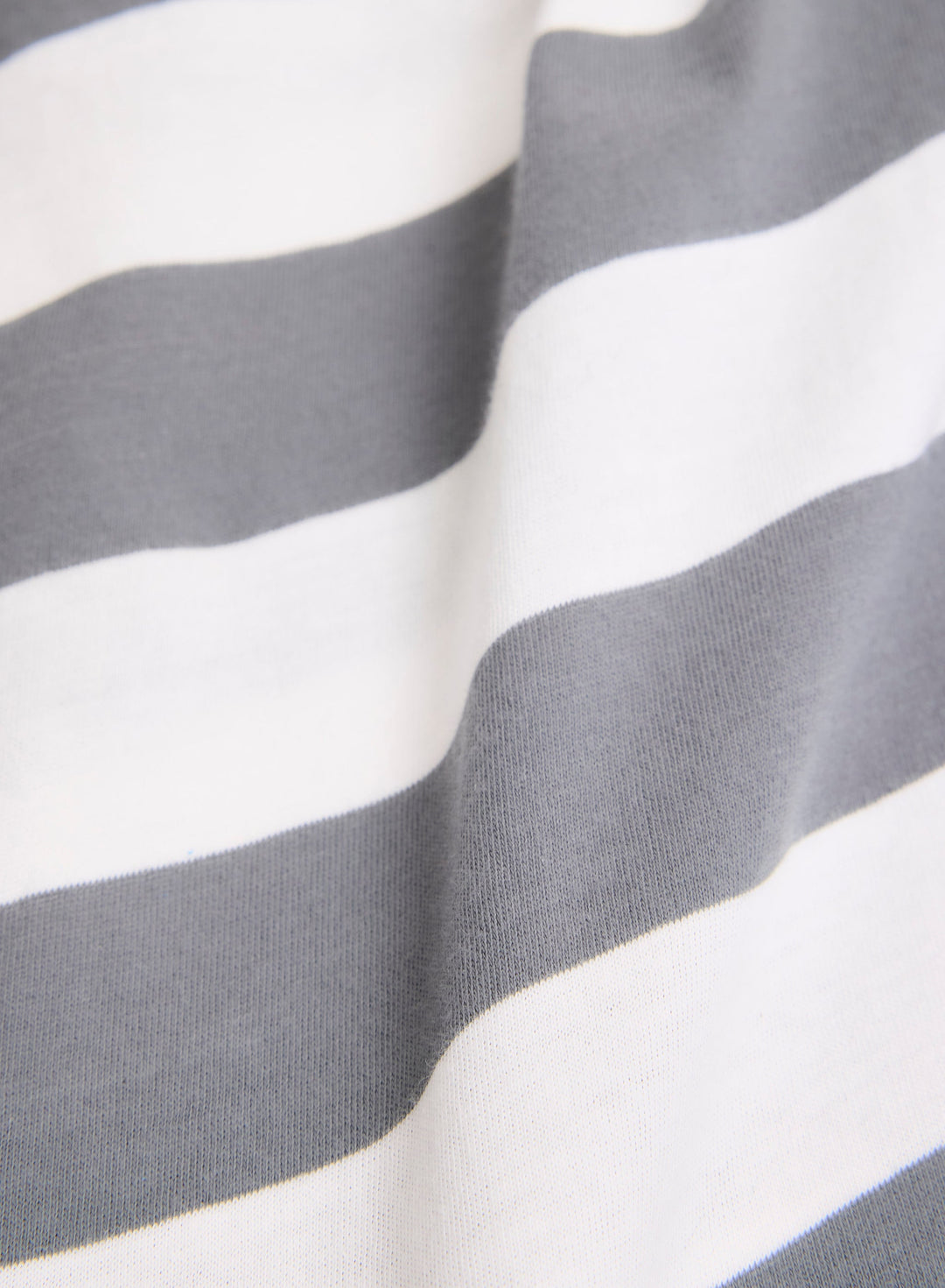 V-Neck Striped T-Shirt - Grey