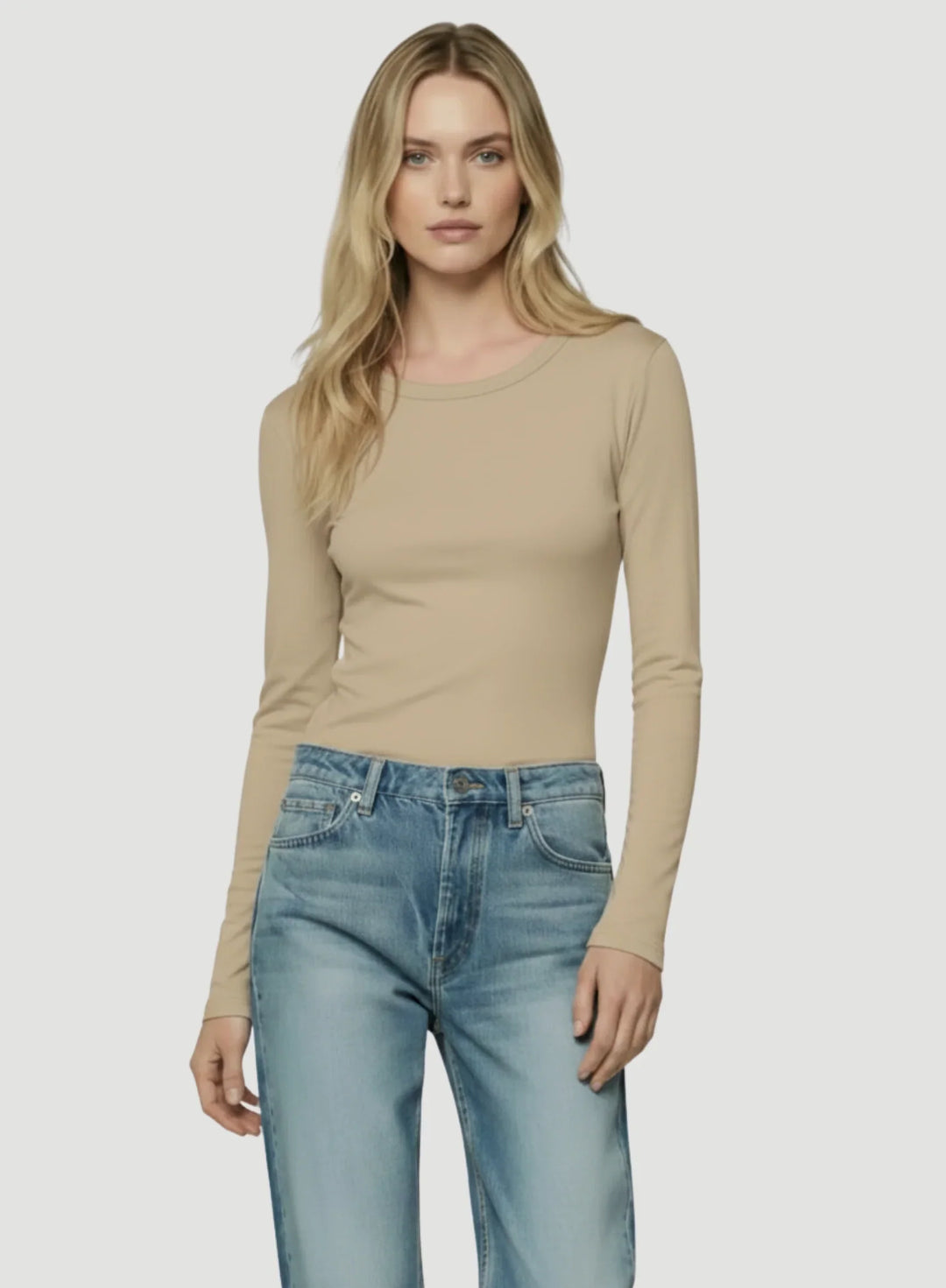 Ultra Sculpting Jersey Long Sleeve Crewneck