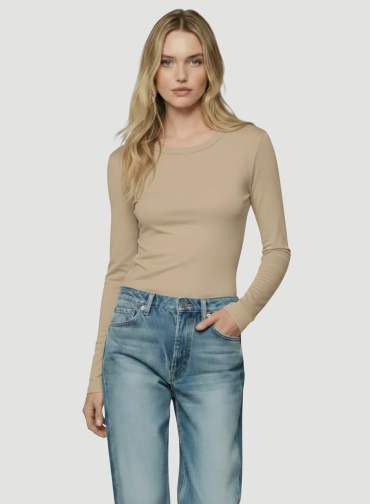 Ultra Sculpting Jersey Long Sleeve Crewneck