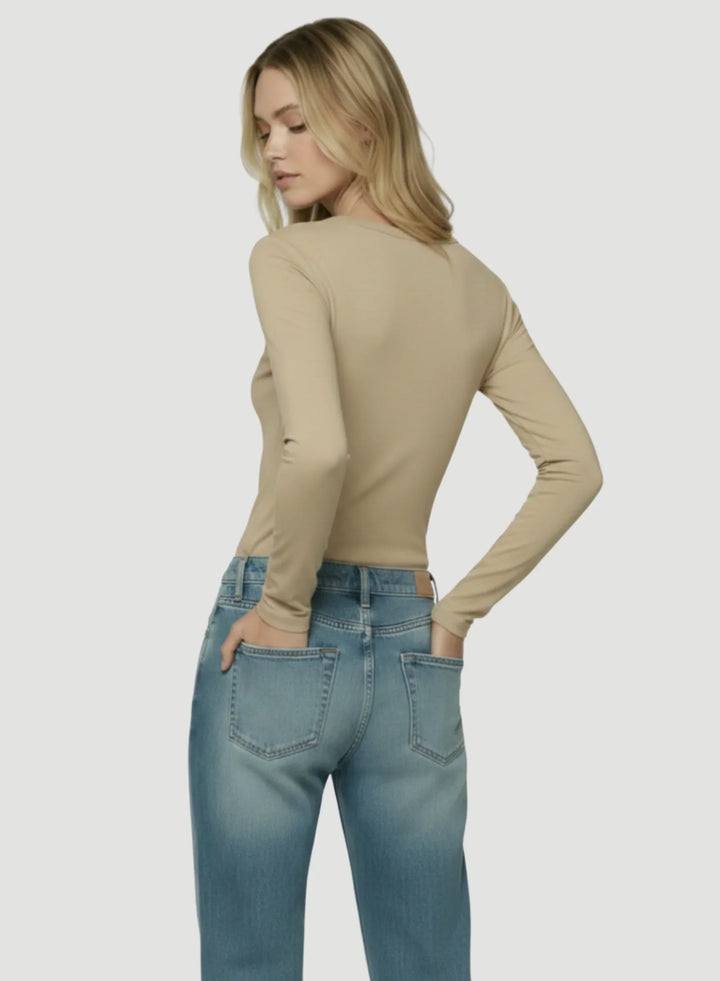 Ultra Sculpting Jersey Long Sleeve Crewneck