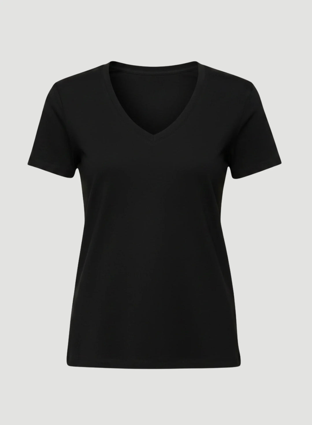 Cotton 'Silk Touch' Short Sleeve Semi-Relaxed V-Neck T-Shirt