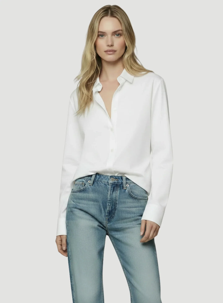 Supima Cotton Semi Relaxed Long Sleeve Shirt