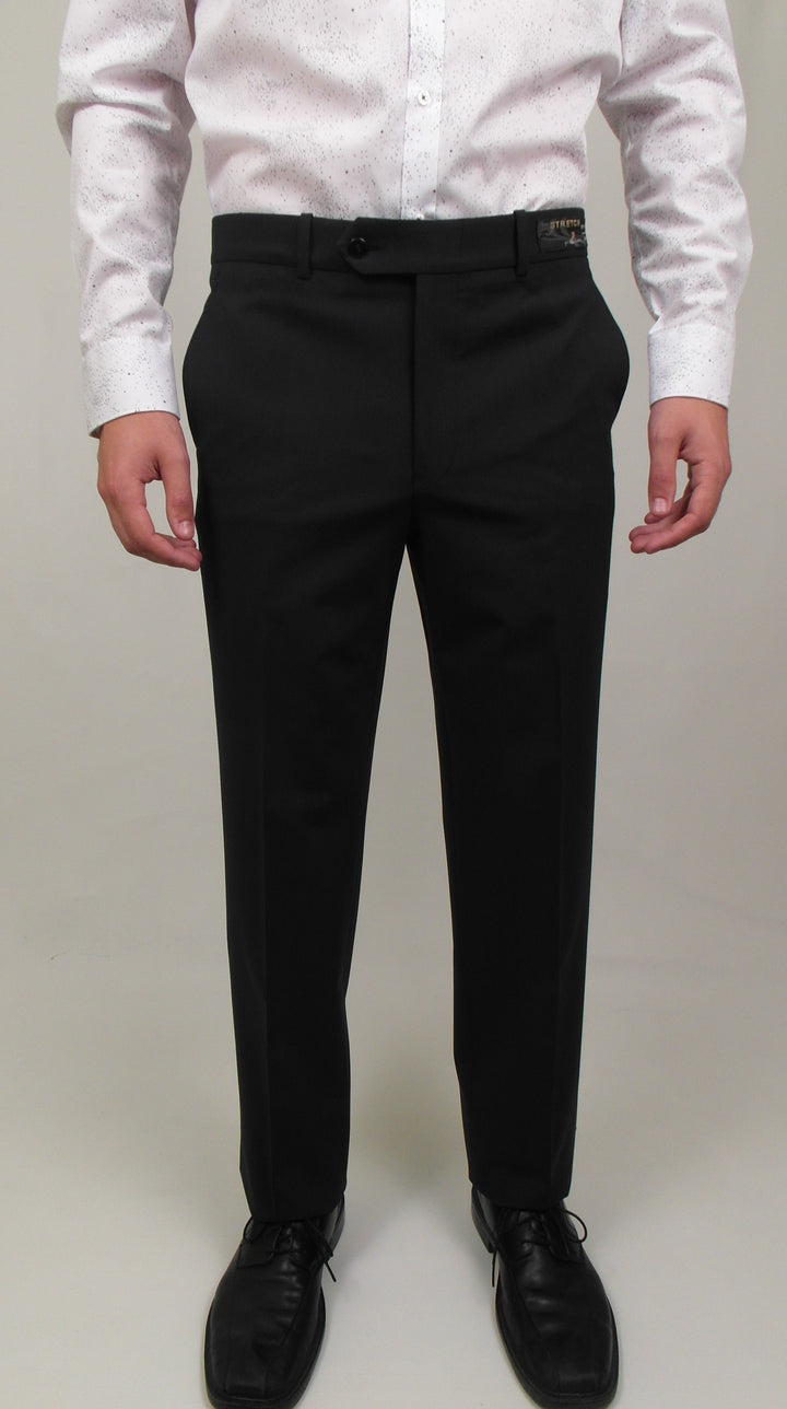 Dress Pant - Classic Fit - (Marco flat front) - Wool Blend