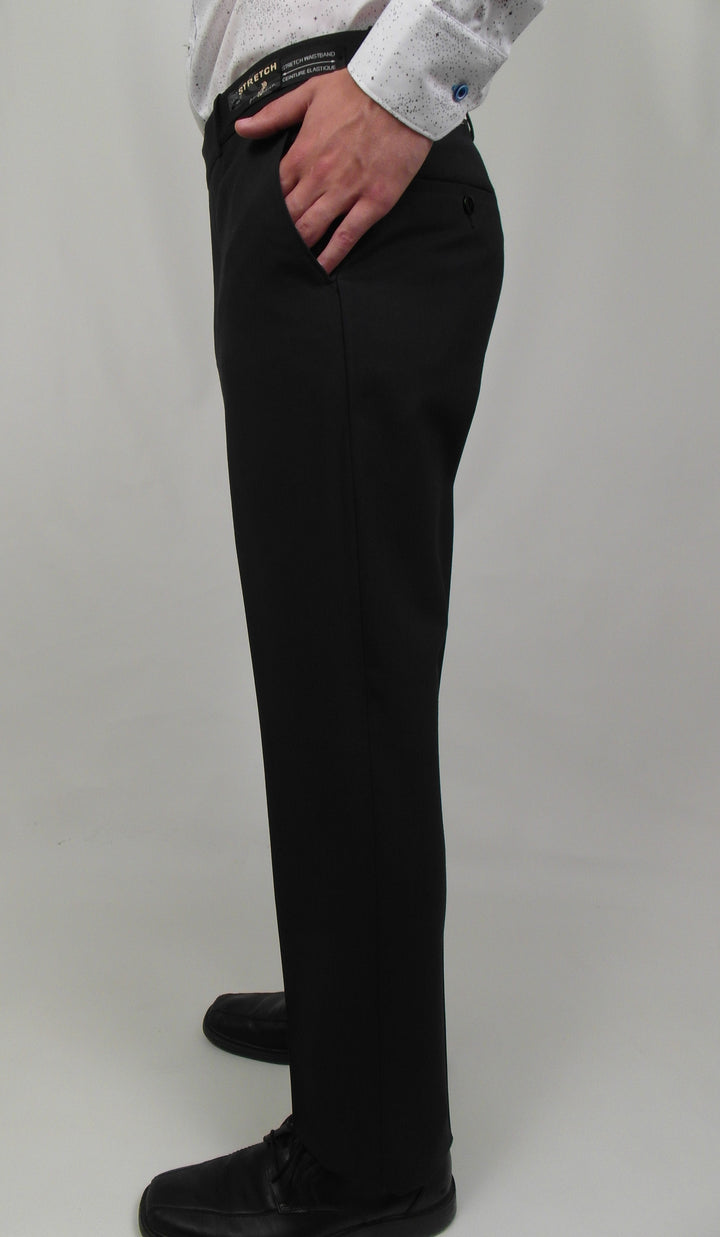 Dress Pant - Classic Fit - (Marco flat front) - Wool Blend