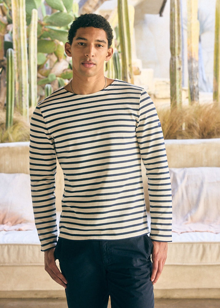 MERIDIEN MODERNE - Original Breton Shirt (ECRU / NAVY)