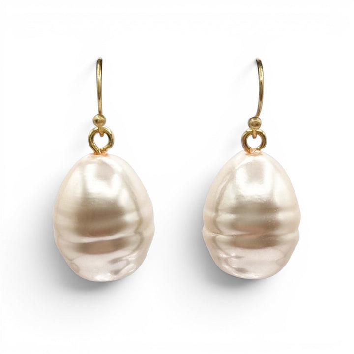 Marcella Champagne Baroque Glass Pearl Drop