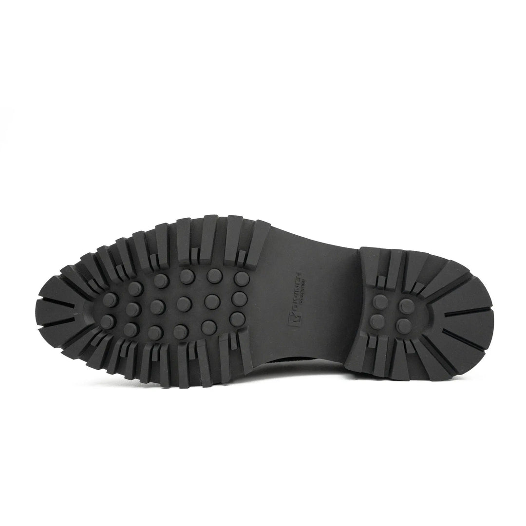 Men's Brogue Detail Leather Loafers