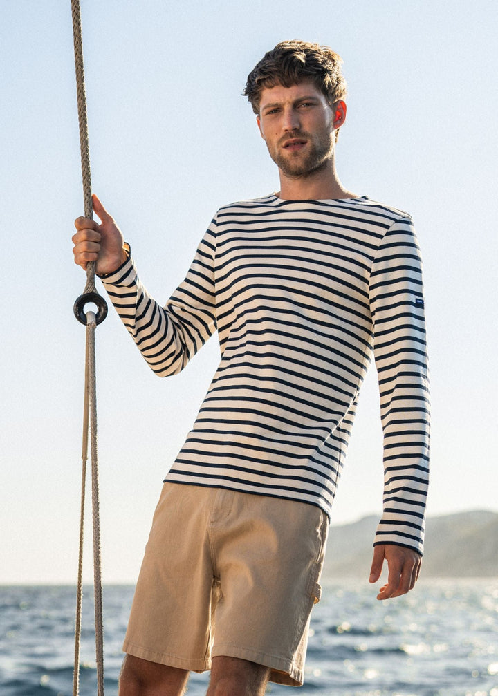MERIDIEN MODERNE - Original Breton Shirt (ECRU / NAVY)