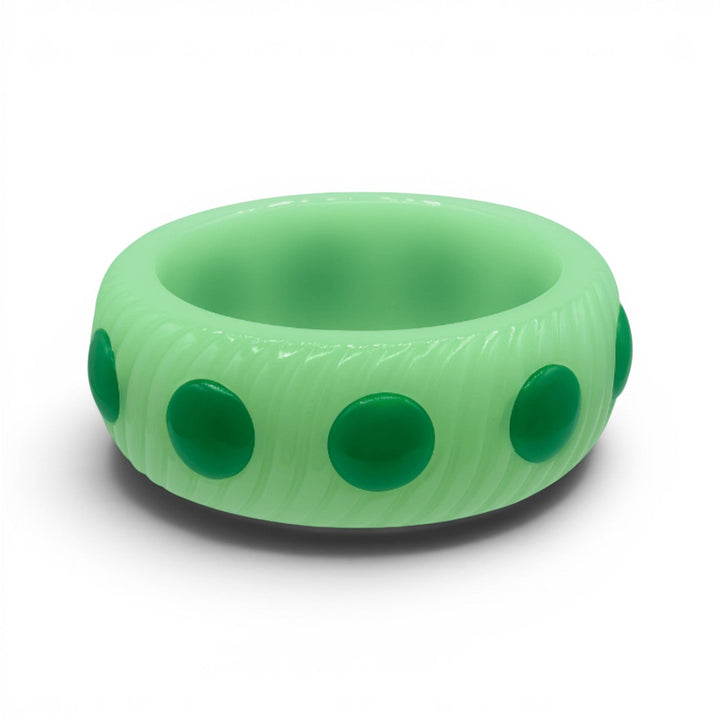 Michelle Light Jade And Dark Jade Bangle
