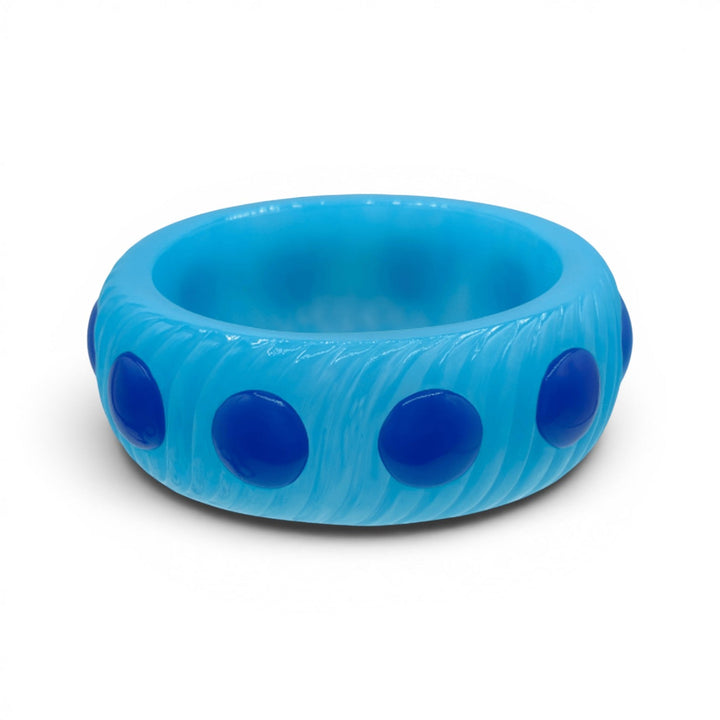 Michelle Turquoise And Cobalt Resin Bangle