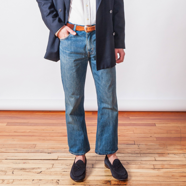 Men's Navy Suede Milano Loafer