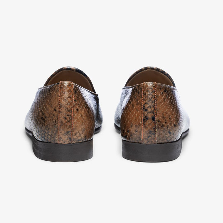 Men's Brown Snakeskin Milano Loafer