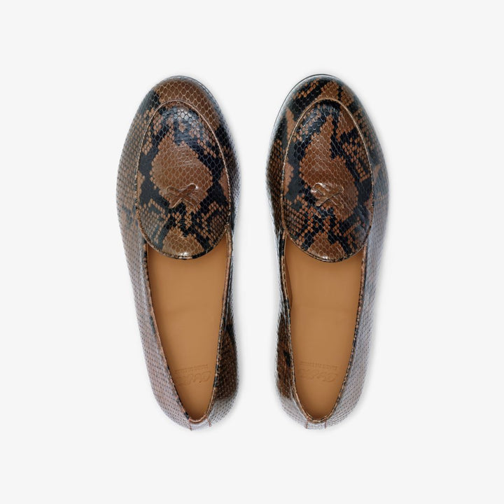 Women's Brown Snakeskin Milano Loafer