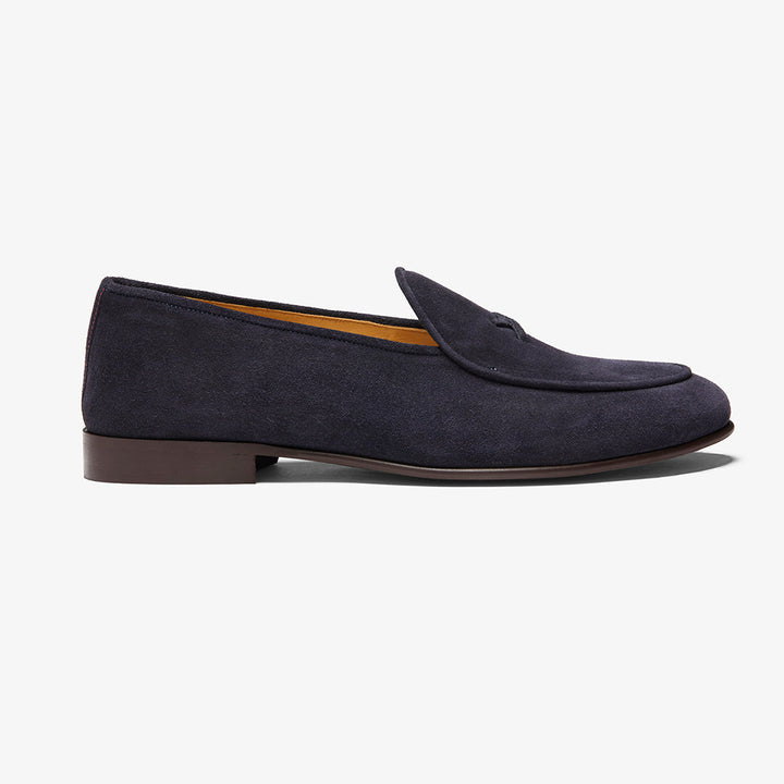 Men's Navy Suede Milano Loafer