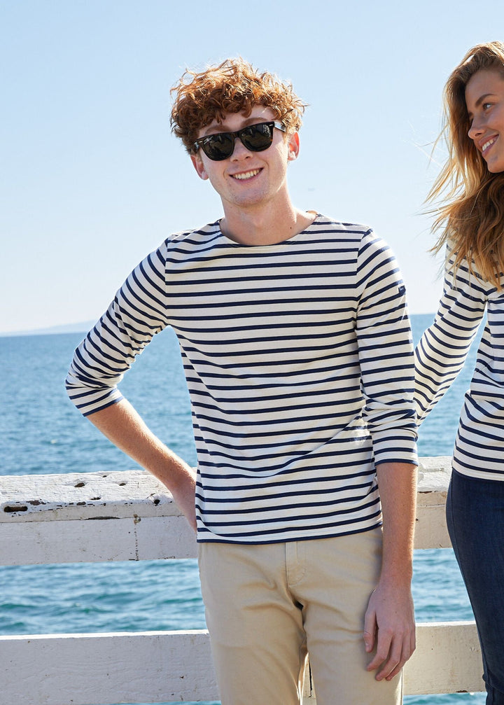 MINQUIERS MODERN - Authentic Breton Stripe Shirt (ECRU / NAVY)