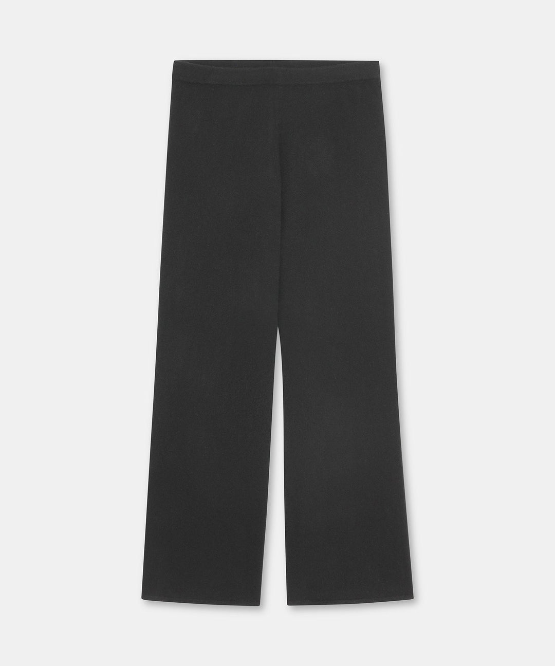 NAADAM Signature Cashmere Straight Leg Pant - Black flat