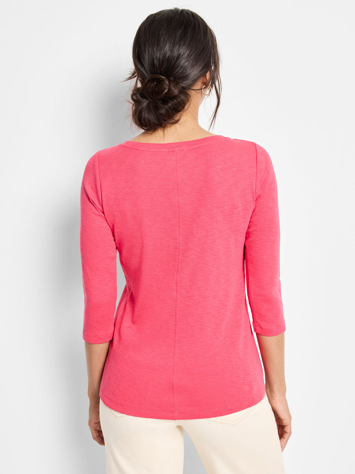 3/4 Sleeve Boat Tee - Daiquiri