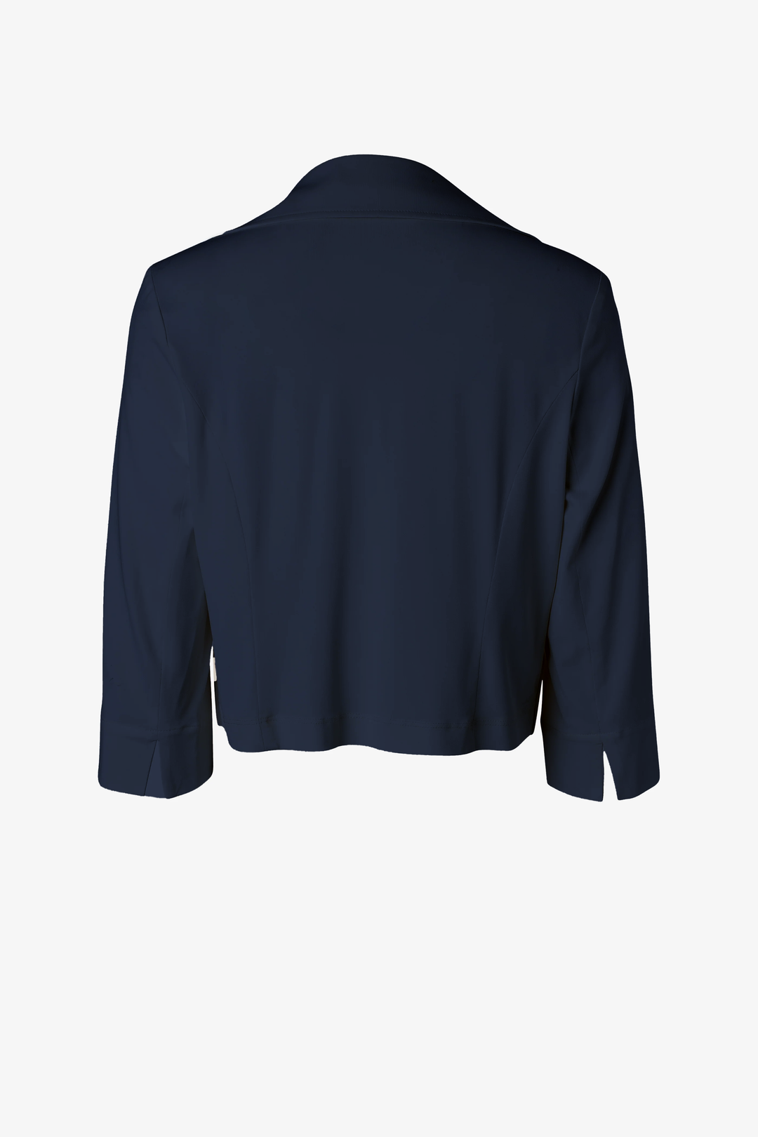 Short Jacket with Trench Detail - Navy