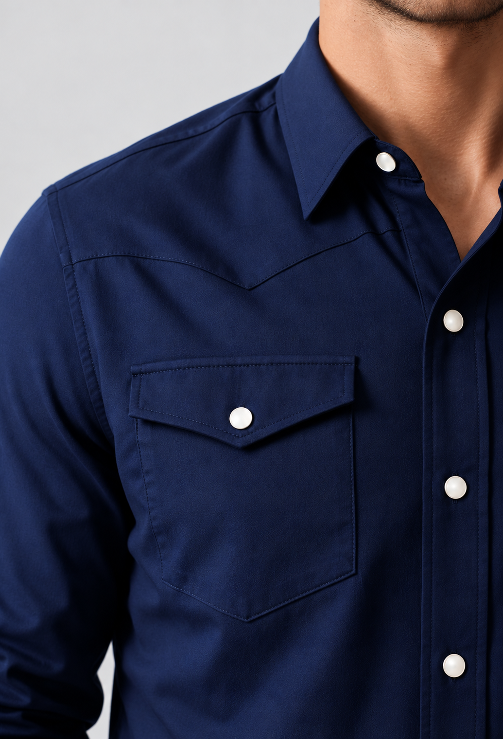 Buki’s Western Tech Shirt - Navy