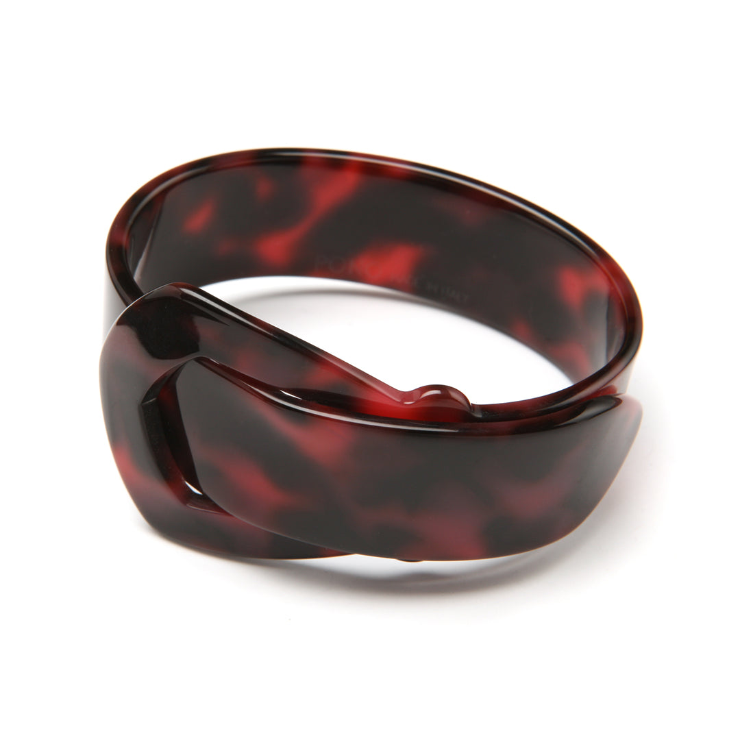 Buckle Bracelet Black Rose