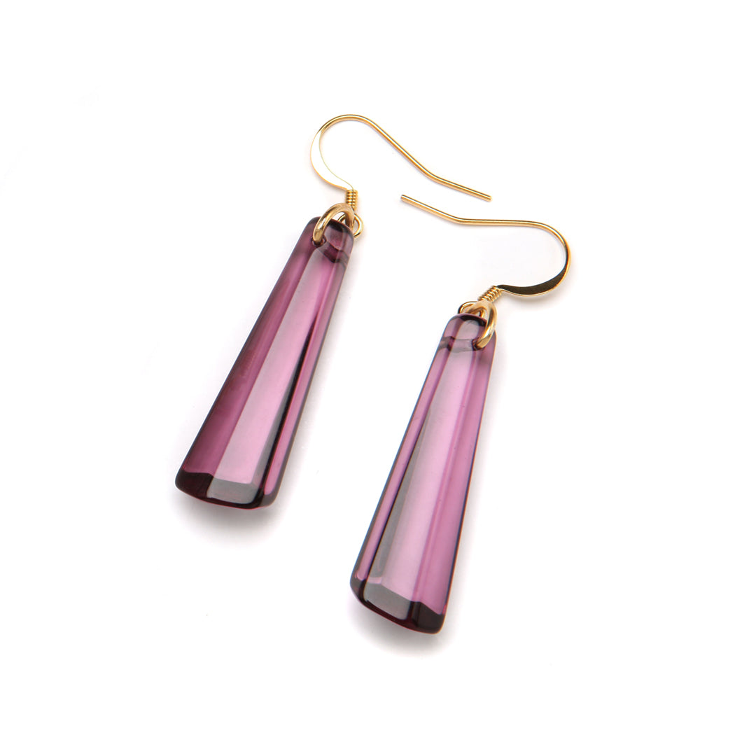 Crystal Drop Earring Purple Haze
