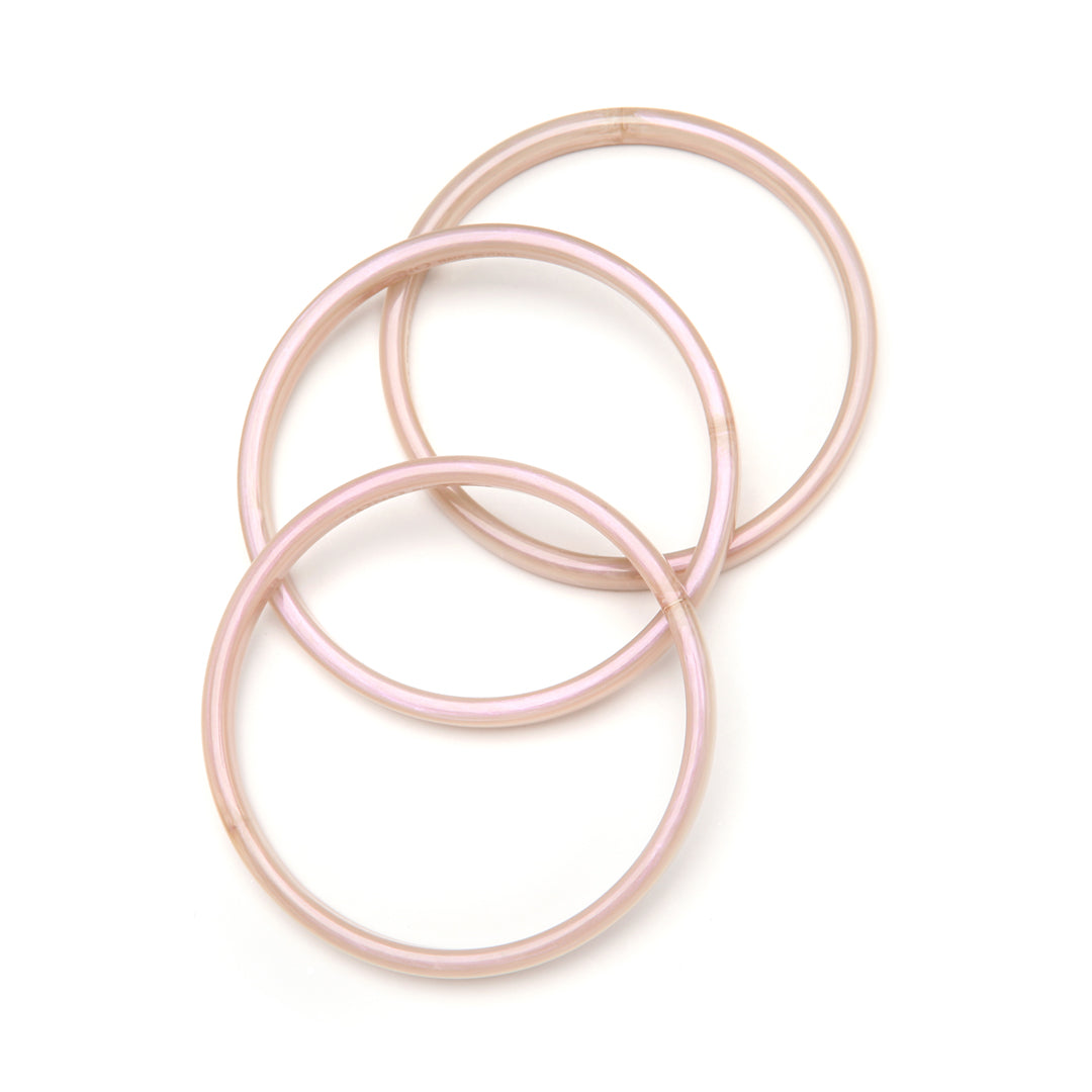 Twiggy Bangle Set of 3 Pink Sand