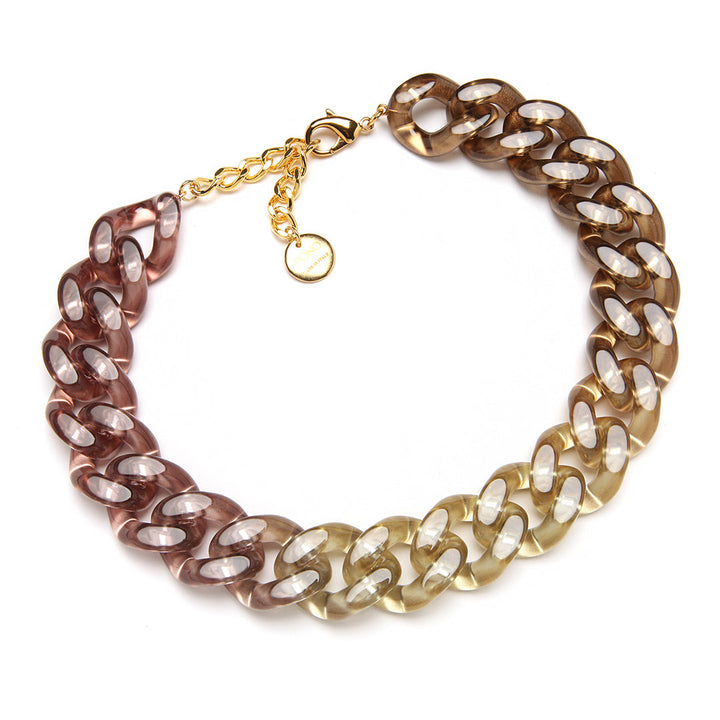Colette Plume Necklace Mocha Mist
