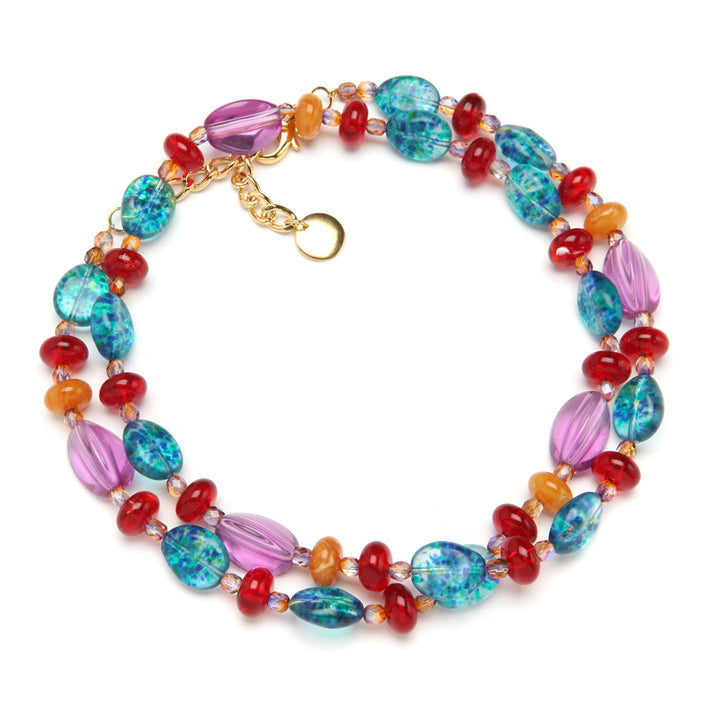 Claire Necklace Blue Iris