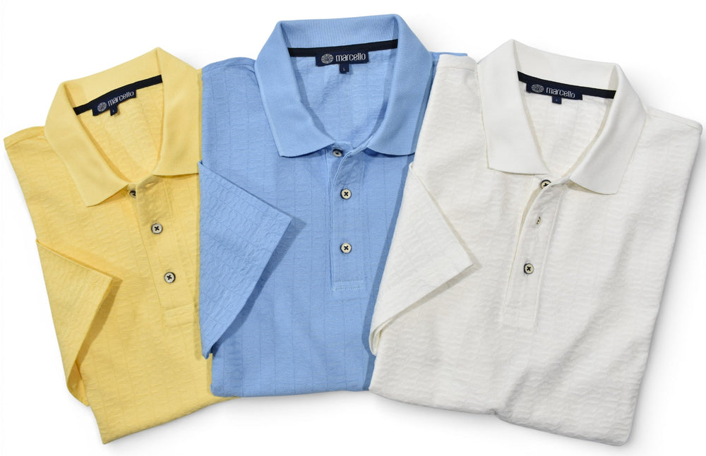 Marcello jacquard knit polo.