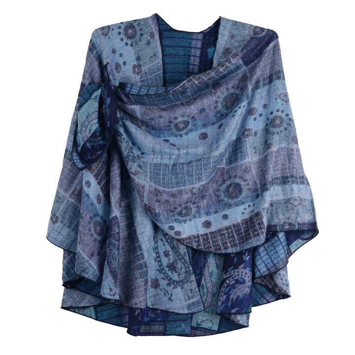 Cashmere Reversible Print Loop Shawl (#57)