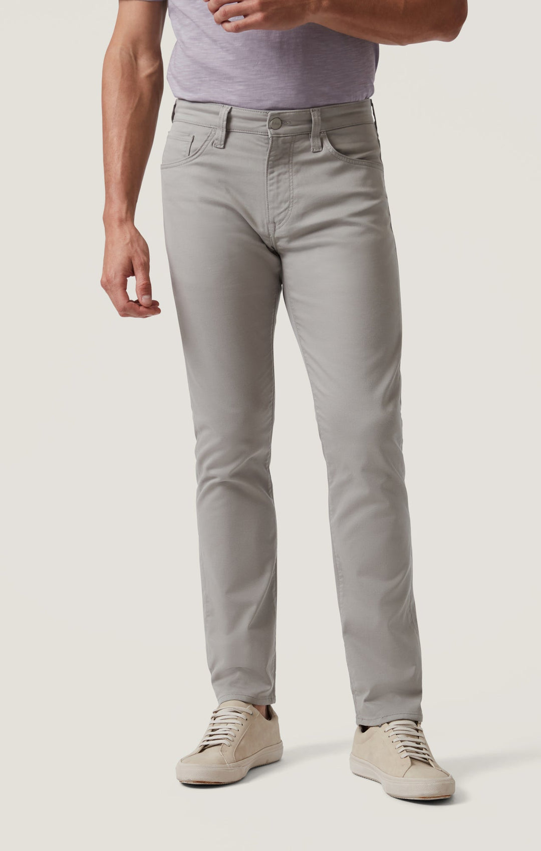 Charisma Relaxed Straight Pants - Platinum Coolmax