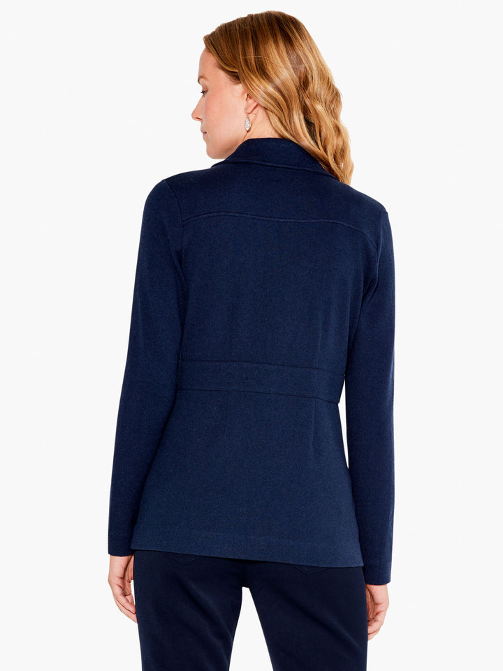 Editor Knit Blazer - Dark Indigo