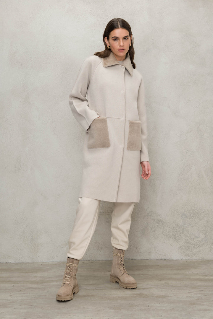 Suprema Cream and Taupe Jacket