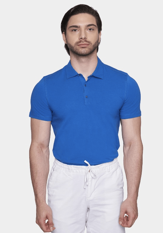 The Mercerized Cotton Polo(Royal Blue)