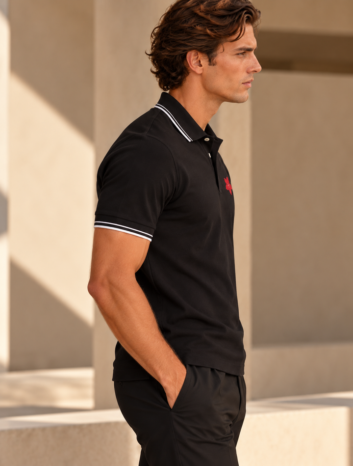 Happy Polo Shirt - Black
