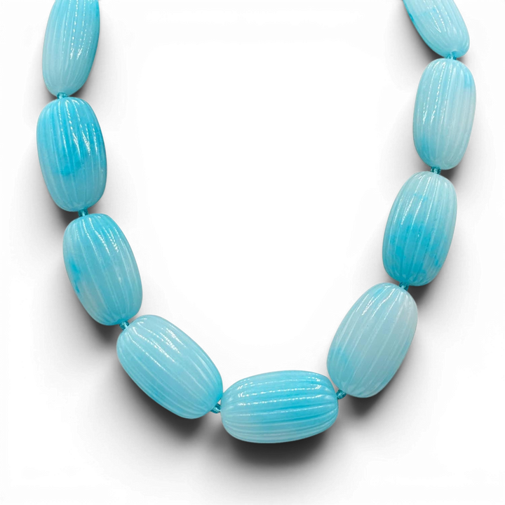 Renata Large Turquoise Resin Bead Choker