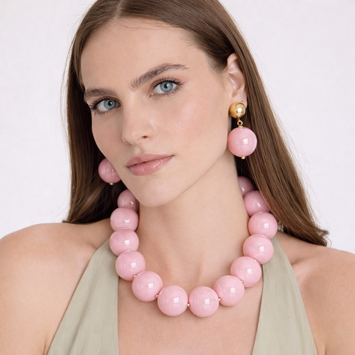 Lucy Pink Gumball Necklace