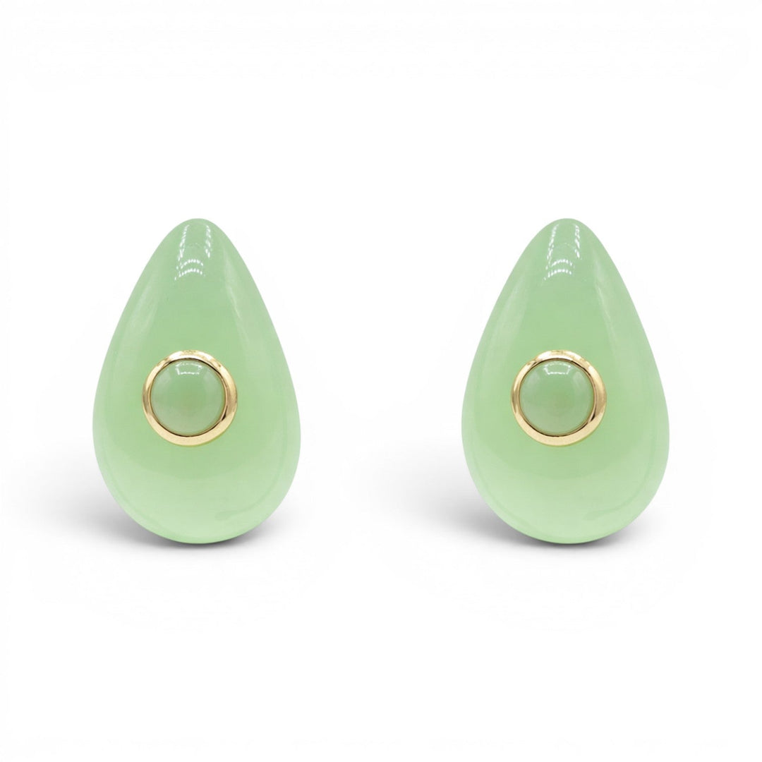 Rosamund Jade Resin Pierced Earrings