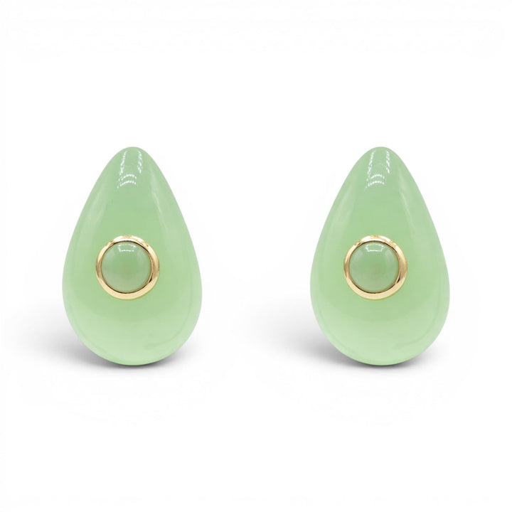 Rosamund Jade Resin Pierced Earrings