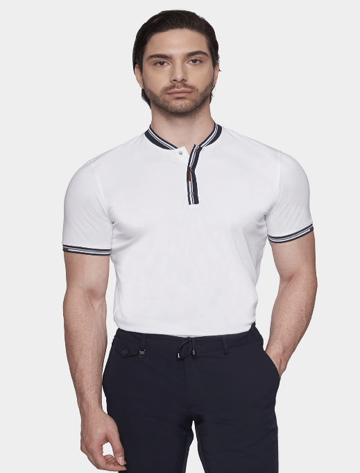 TheMercerized Cotton Polo (Admiral White)