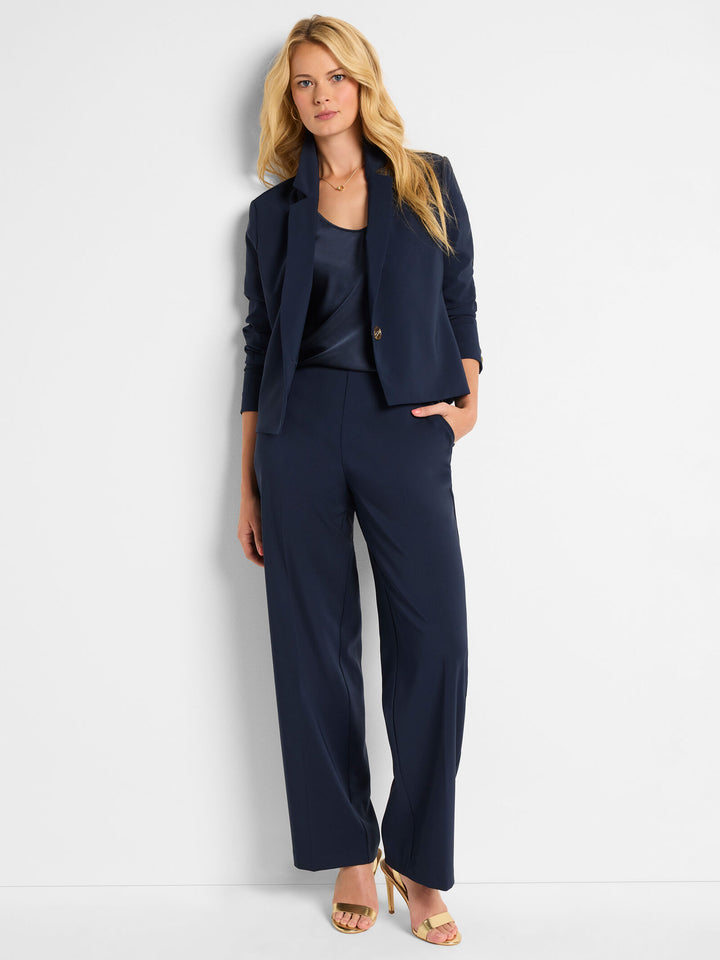 Stretch Knit Suiting Anywhere Blazer - Dark Indigo