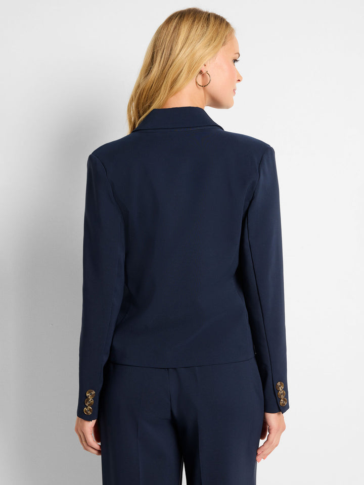 Stretch Knit Suiting Anywhere Blazer - Dark Indigo