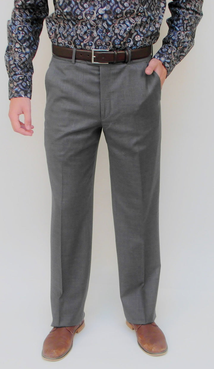 Wool Dress Pant - Classic Fit - Grey