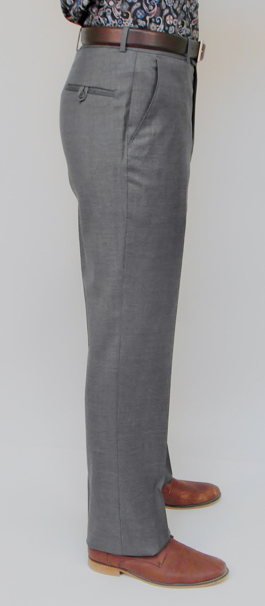 Wool Dress Pant - Classic Fit - Grey