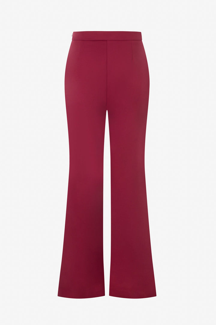 Pintuck wide leg pant